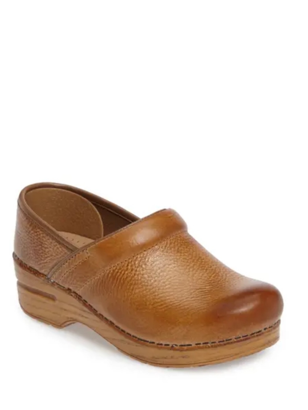 Dansko Women's Clog in Cognac Brown Leather